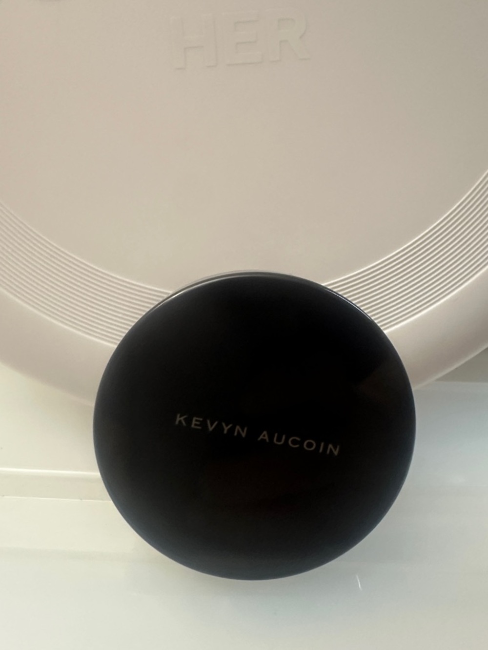 Kevyn Aucoin Black Compact with Subtle Logo